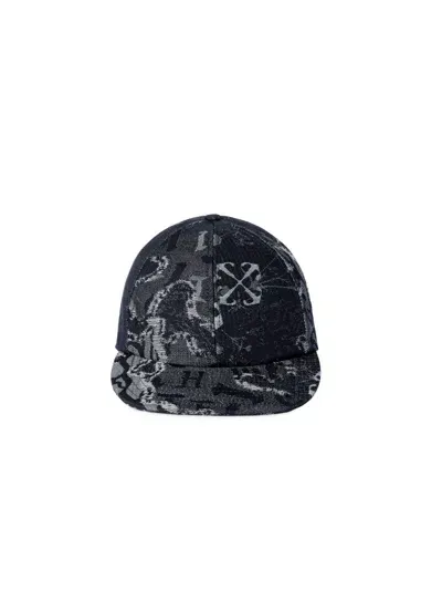 Off-white Blue Camo Denim Boxy Cap In 蓝色