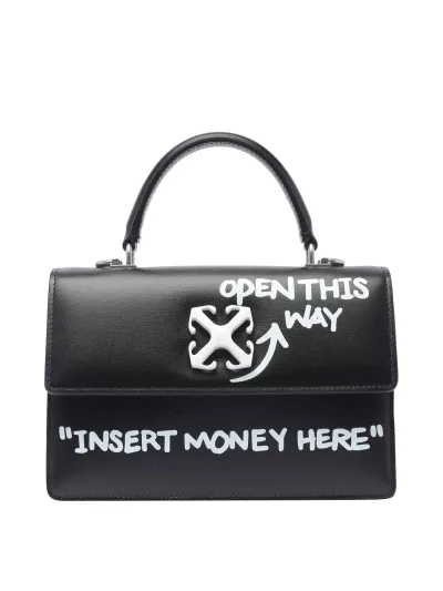 Off-white Bolsa Bandolera - Jitney 14 In Negro