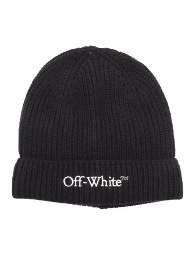 Off-white Kids' Bookish Beanie Black - Off White