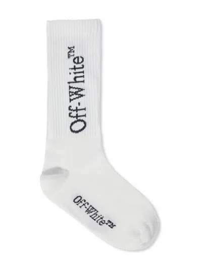 Off-white Kids' White Bookish Socks