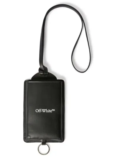 Off-white Bookish Phone Card Holder In 黑色