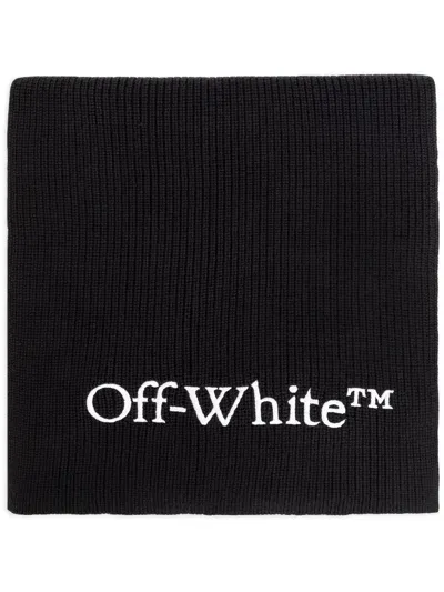 Off-white Bookish Scarf In Black