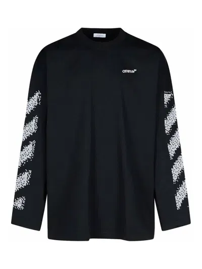 Off-white Pixel Black Cotton T-shirt