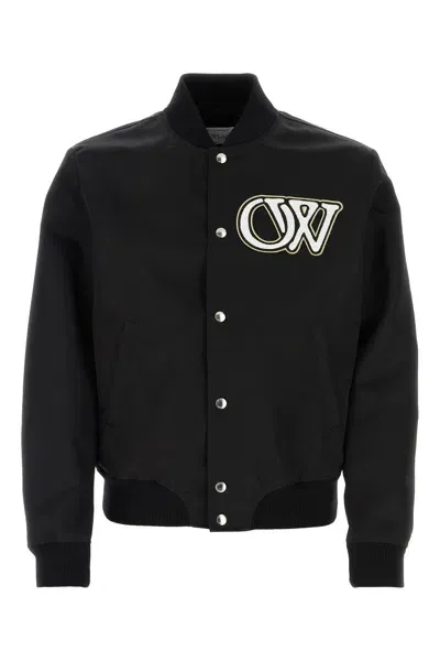 Off-white Cappotto-m Nd Off White Male In Black