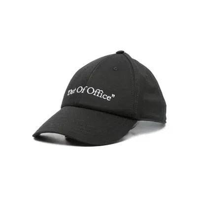 Off-white Caps In Black