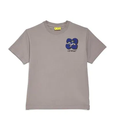 Off-white Kids' Cartoon Arrow T-shirt In Grey