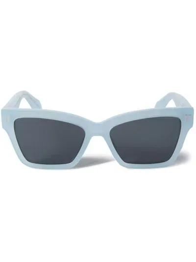 Off-white Cincinnati Rectangle-frame Sunglasses In Blue