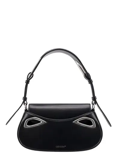 Off-white Clam Shoulder Bag In Black No C