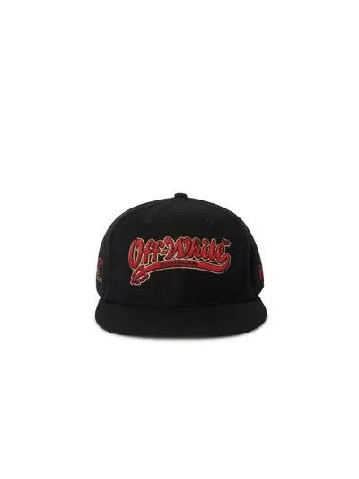 Off-white C/o Ac Milan X New Era Devil Cap In 1025 Black - Red