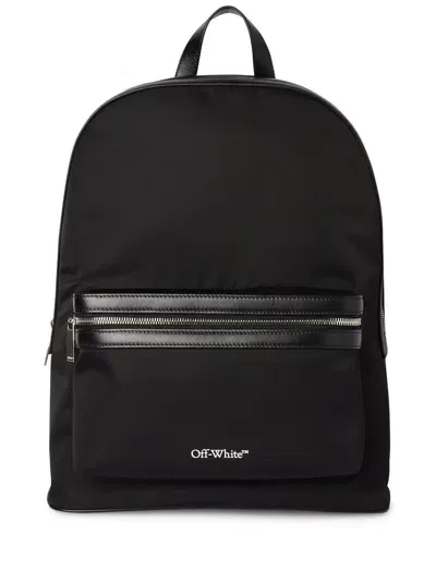 Off-white Core Round Logo-print Backpack In Black