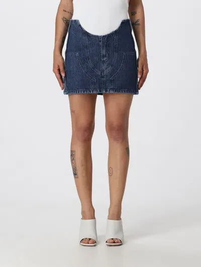 Off-white Denim Skirt In Blue