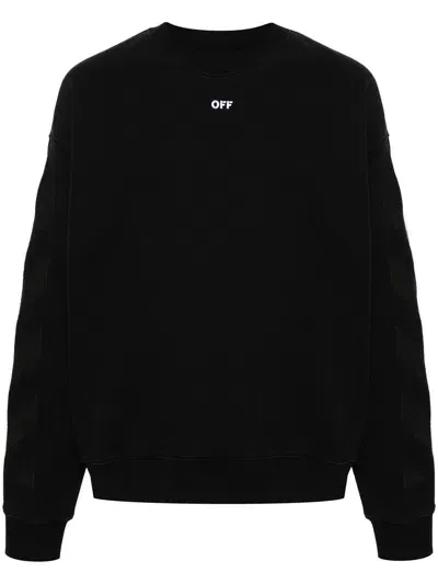 Off-white Diagonal Striped Sweatshirt