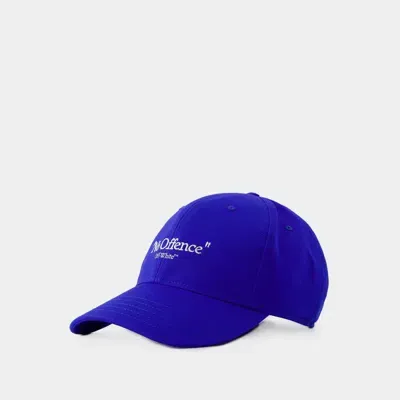 Off-white Drill No Offence Hat In Blue