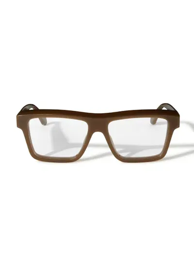 Off-white Style 7h Glasses In Brown