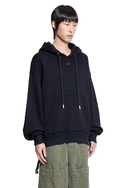 Off-white Hooded In Black