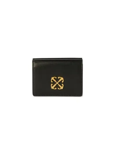 Off-white Jitney Mini Compact Wallet Black No Colo