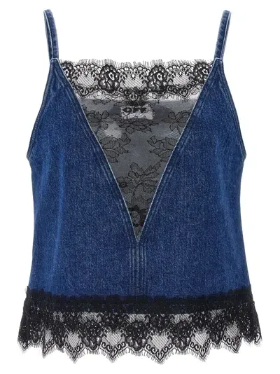 Off-white Lace 20 Tops In Blue