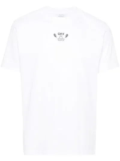 Off-white White And Black Cotton T-shirt