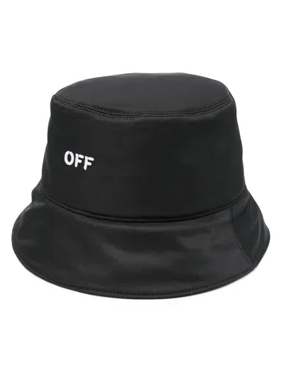 Off-white Logo-embroidered Bucket Hat In Multicolor