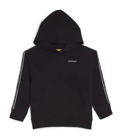 Off-white Kids' Logo Hoodie In Black