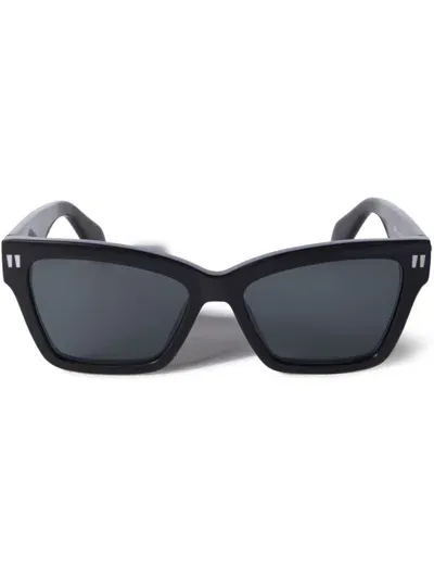 Off-white Logo Print Glasses In Black