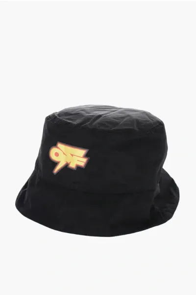 Off-white Logo Print Thunder Bucket Hat