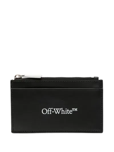 Off-white Logo-print Wallet In Black