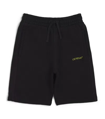 Off-white Kids' Logo Shorts In Black