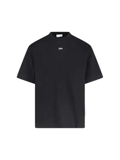 Off-white Logo T-shirt In Black  