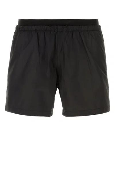 Off-white Black Polyester Swimming Shorts