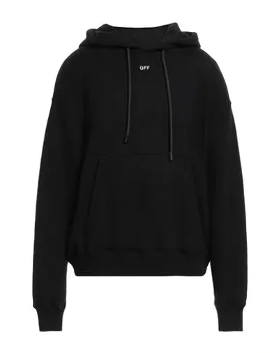 Off-white Hooded Sweatshirt With Off Print In Black