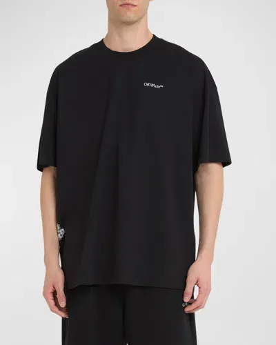 Off-white Men's 3d Logo Oversized T-shirt In Black