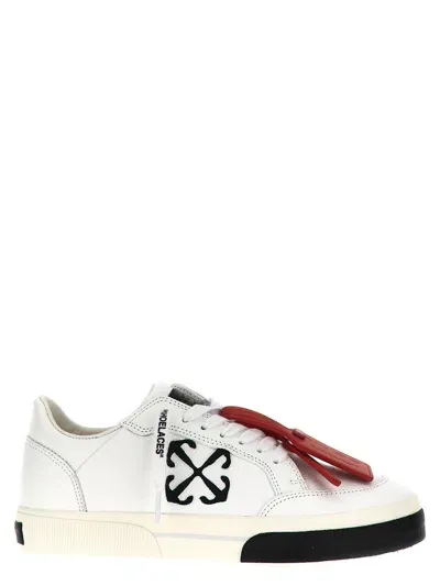 Off-white White Leather New Low Vulcanized Sneakers