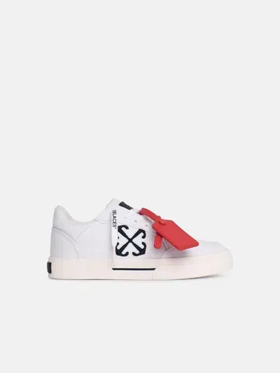 Off-white 'new Low' White Fabric Blend Sneakers