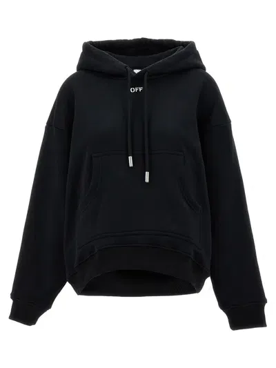 Off-white Off Stamp Hoodie In Black