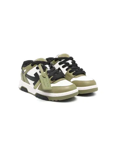 Off-white Kids' Out Of Office Sneakers In Green