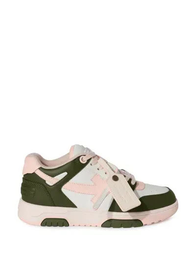 Off-white Out Of Office Sneakers In Green