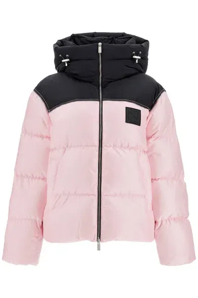 Off-white Off White Oversized Down Jacket With In Pink