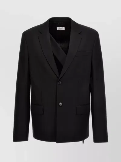 Off-white Black Wool Single-breasted Blazer