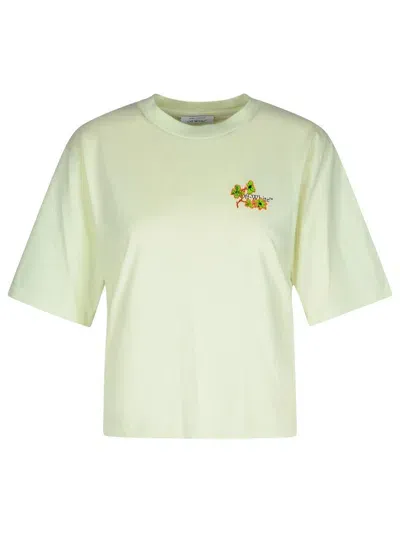 Off-white Ramage Flower Green Cotton T-shirt