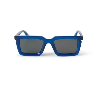 Off-white Rectangular Frame Sunglasses In 4507 Blue