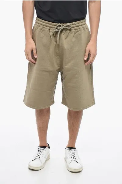 Off-white Skate Shorts With Visible Stitching In Neutral