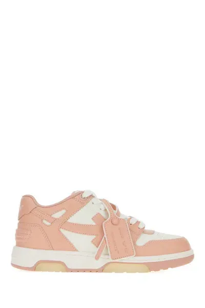 Off-white Out Of Office Leather Low-top Trainers In Bianco