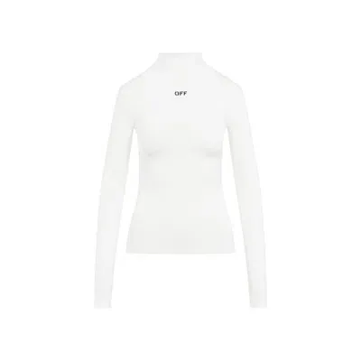 Off-white Stamp Sec Skin White Viscose Sweater