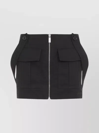 Off-white Straps Cargo Mini Skirt In Black