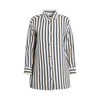 Off-white Stripes Overshirt In White