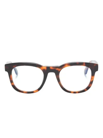 Off-white Style 71 Glasses In 褐色