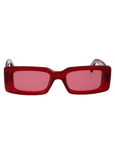 Off-white Sunglasses In 2828 Burgundy