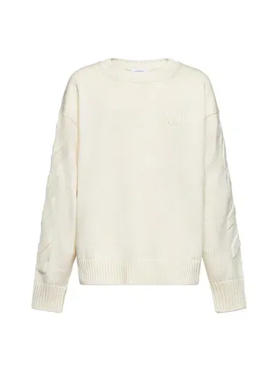 Off-white Off White Sweaters In Cream Cream