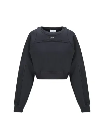 Off-white Sweatshirt In Black